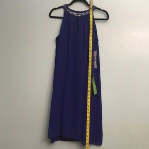 SL Fashions Blue Halter Sundress Cocktail